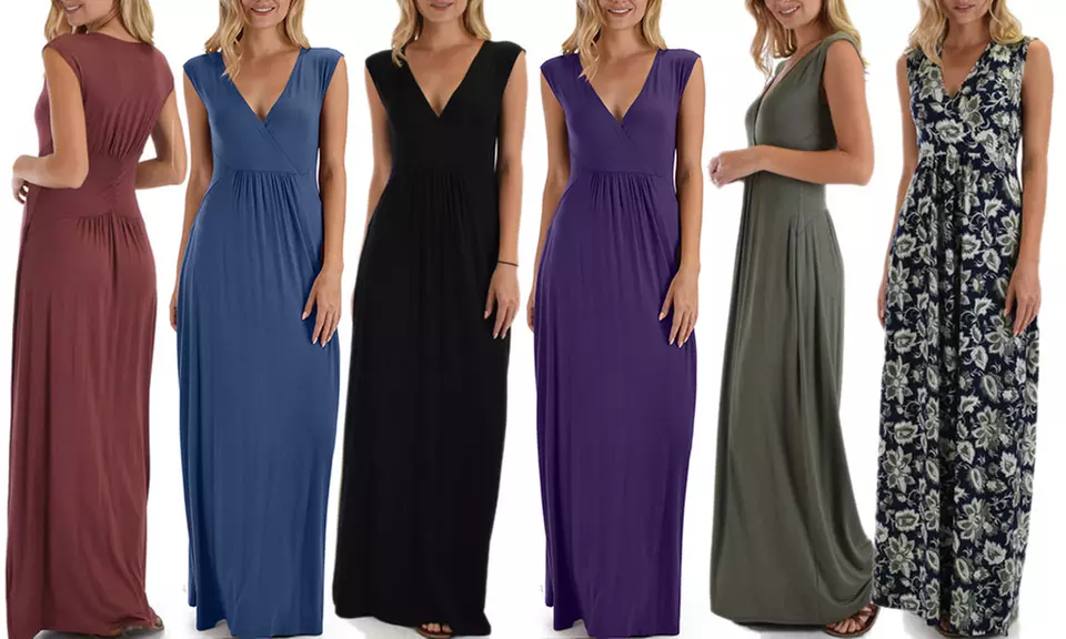 Lyss Loo Sweetest Kiss Sleeveless Floral Maxi Dress. Plus Sizes Available. - Primary Image