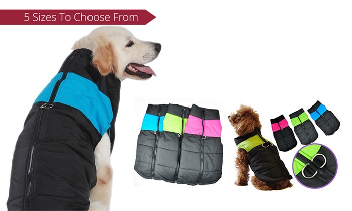 Zip-Up Waterproof Dog Coat | Groupon Goods