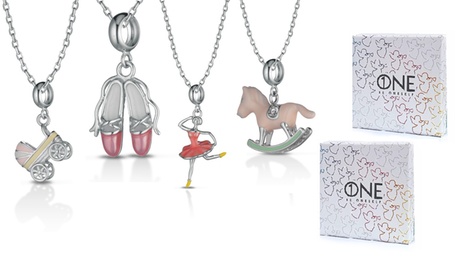 Girocollo con ciondolo in argento, disponibili in 4 modelli