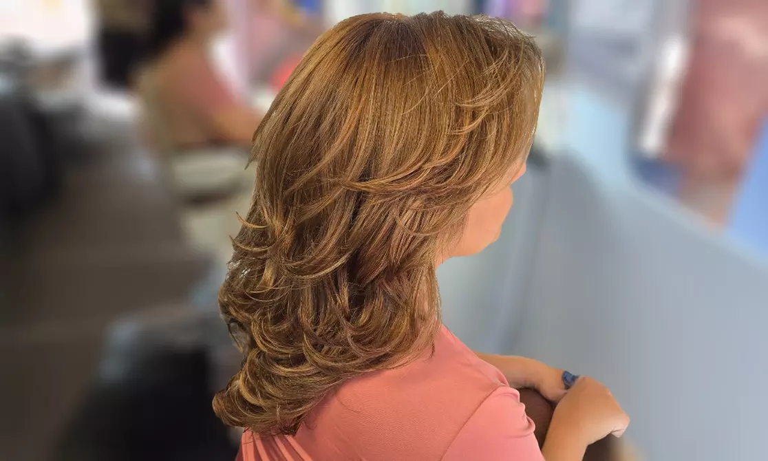 Root Touch Up or Deep Conditioner + Haircut + Blow Dry + Hairstyle