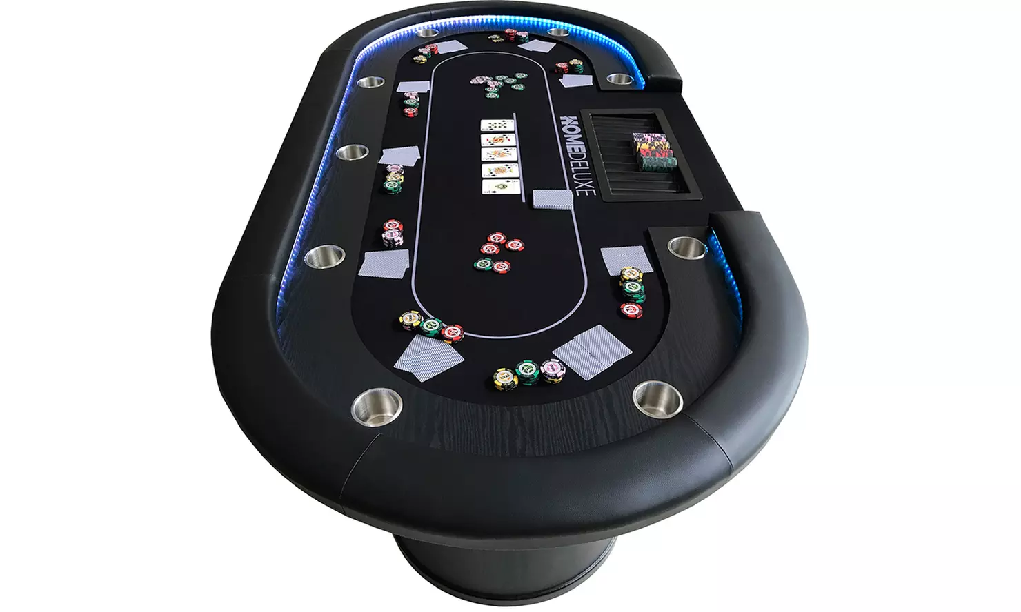 Home Deluxe LED-Pokertisch „Full house"