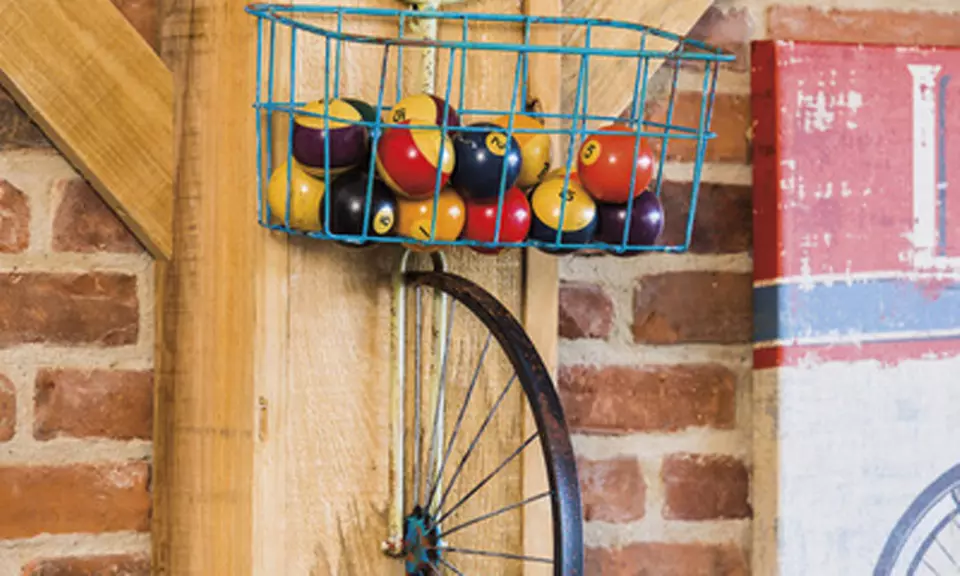 Front-Basket Metal Bicycle Wall Decor and Planter - Second Medium