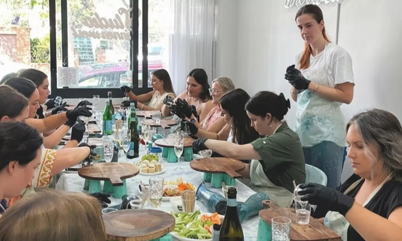 1.5 Hours of Resin Cheese board Workshop for Up to 14 People