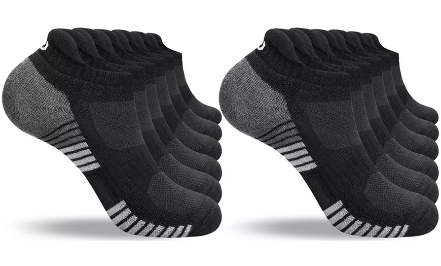 Image 4: 1 ou 2 lots de 6 paires de chaussettes de sport unisexe