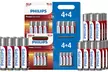 Lot de 24, 32 ou 48 piles Philips - Second Medium