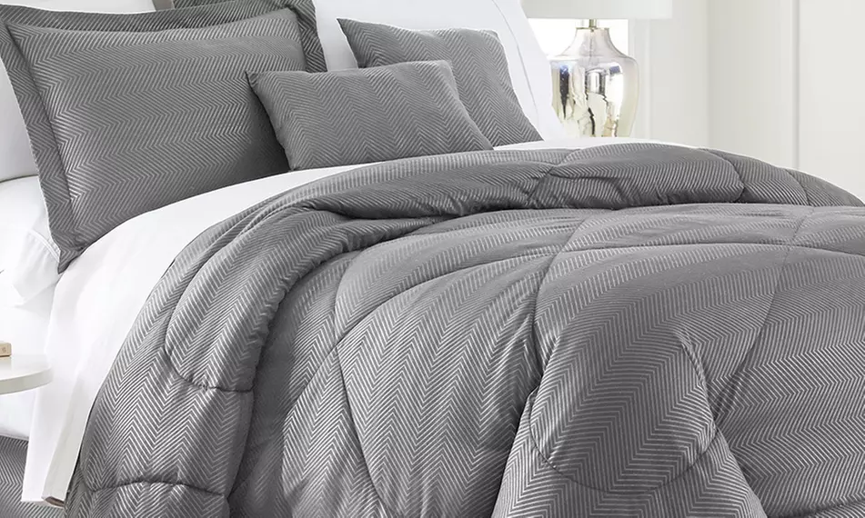 Closeout: Hotel Collection Embossed Comforter Sets (6-Piece) - Primary Image