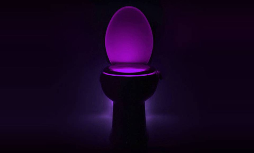 Image 9: One or Two LED Night Toilet Lights with Motion Sensor