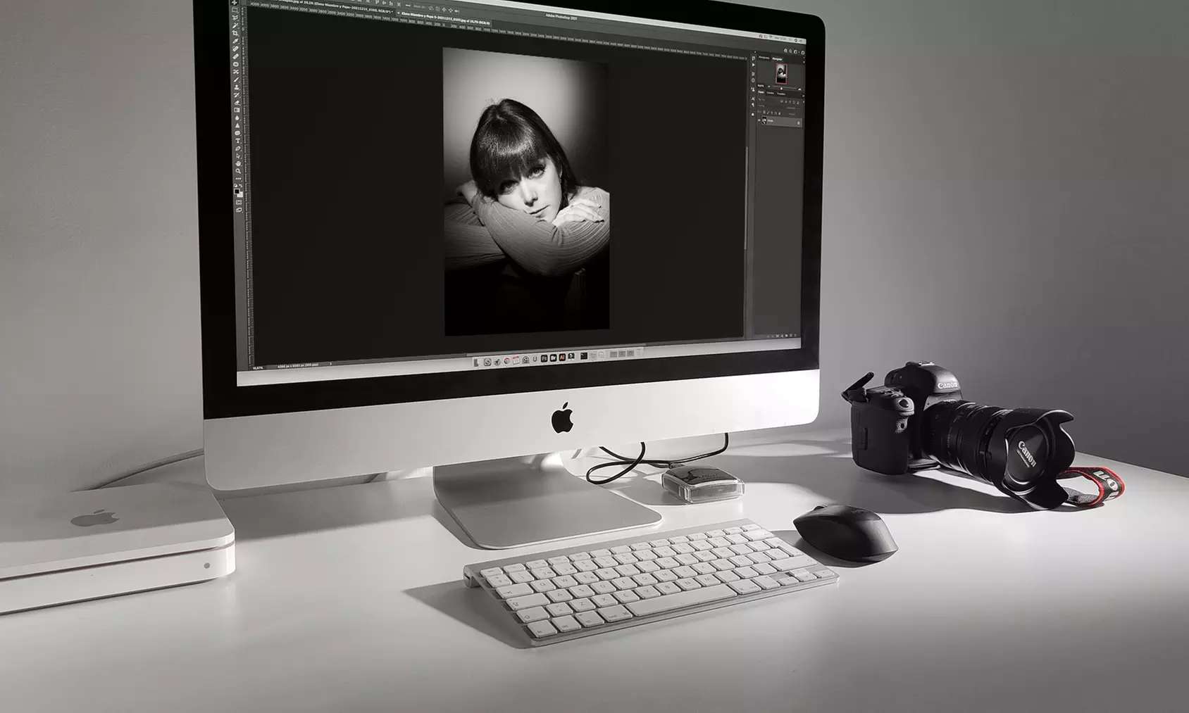 Sesión de fotos en estudio en El Retrato