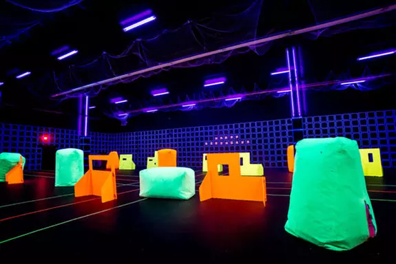 One-Hour of Neon Archery Tag for Four, or Private Rental for Up to 10 at Brainy Actz (Up to 10% Off) - Second Medium