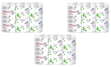 3 o 5 confezioni da 12 rotoli di carta igienica Papernet a 2 veli in pura cellulosa