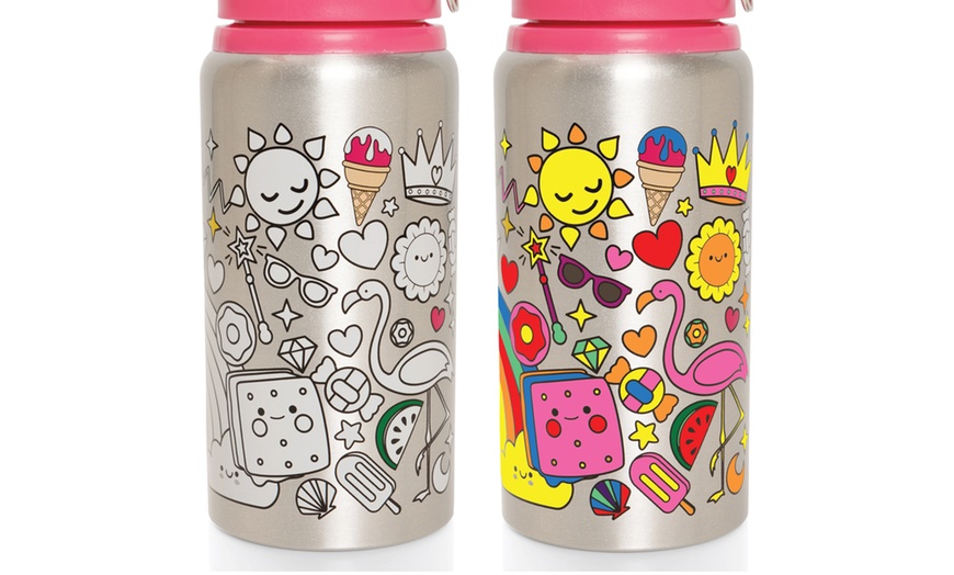 Image 8: Colour In Water Bottle and Pencil Case Set