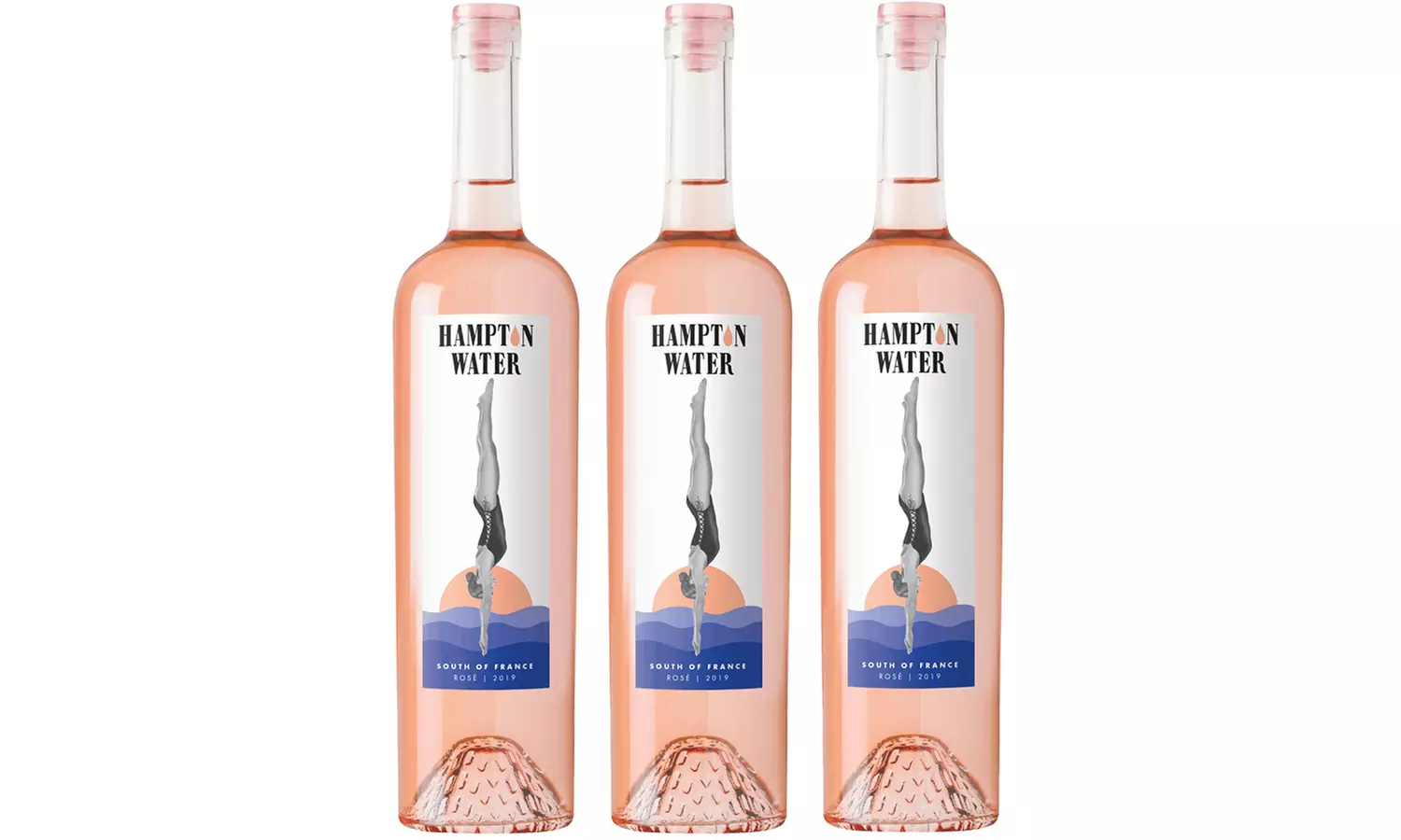 Three-Pack of Bon Jovi Diving Into Hampton Water Rosé Wine from WineOnSale.com (Up to 33% Off)  - Primary Image