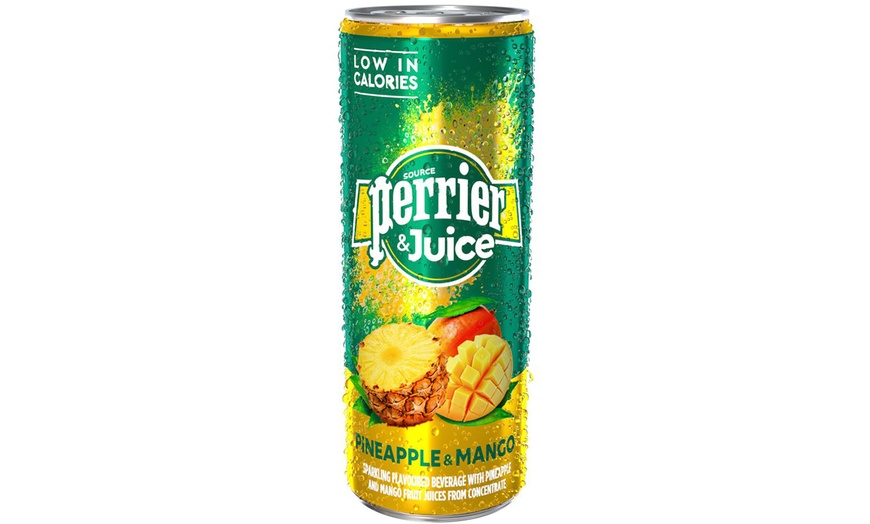 Image 2: Cans of Perrier and Juice 250ml