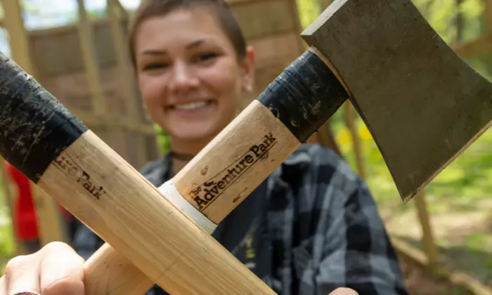 One-Lane 60-Minute Axe-Throwing Session for Up to Five or Ten at The Adventure Park at Storrs (Up to 36% Off) - Primary Image