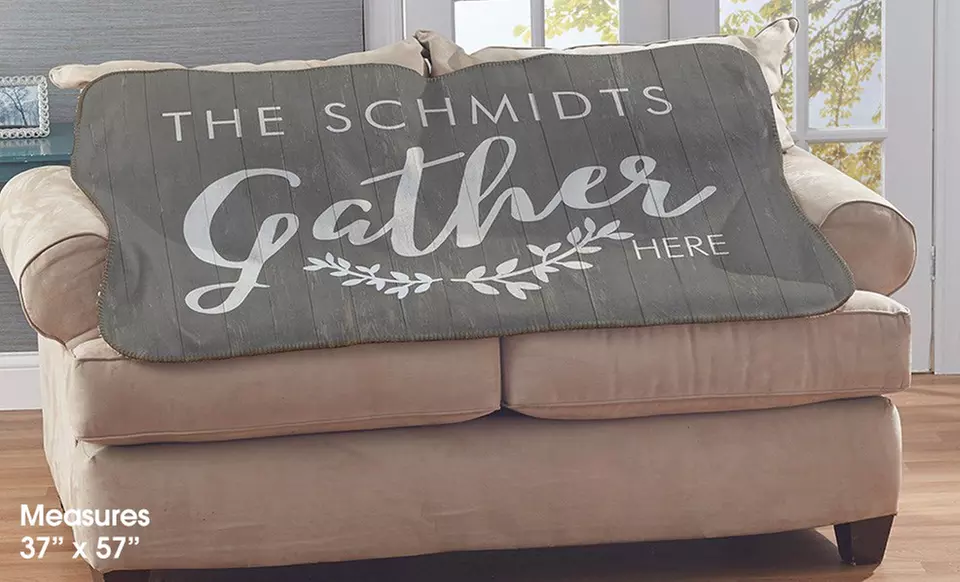 Stay Cozy with Personalized Family Sherpa Blankets