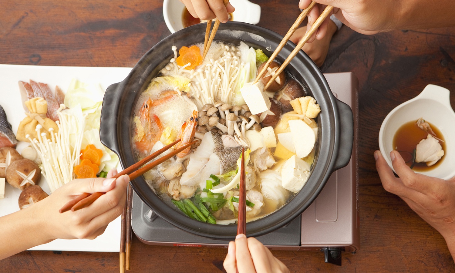 Fondues japonaises sukiyaki pour 2 ou 4