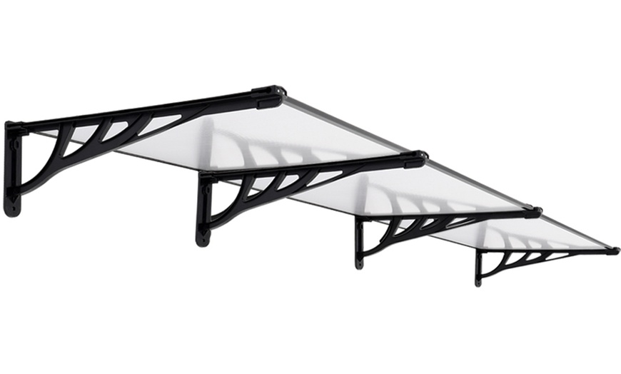 Image 8: All-Weather Plastic Sloped Canopy