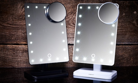 Miroir Globrite grossissant jusqu'à 10 fois avec LED intégrés