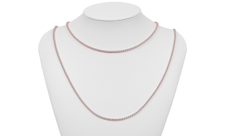 Image 8: One or Three Pave Necklaces Made with Crystals from Swarovski® 