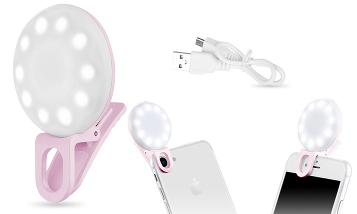 Vanity Bright Led Rechareable Selfie Ring Light For All Phone Tablet Groupon