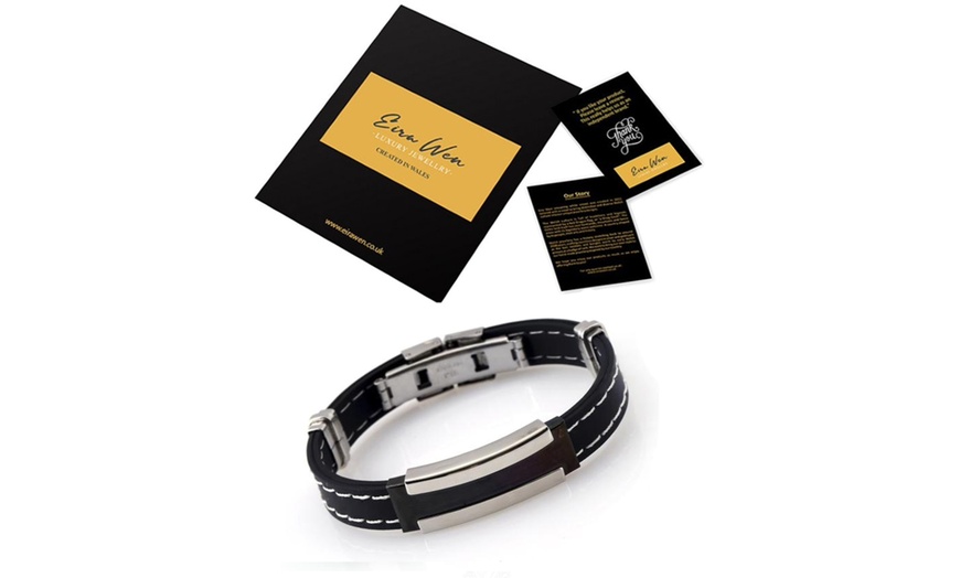 Image 9: Eira Wen ® Father's Day Men's Leather Bracelets