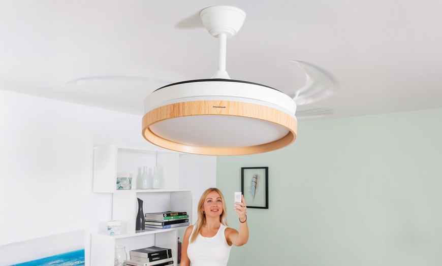 Image 5: InnovaGoods Deckenventilator mit LED-Licht