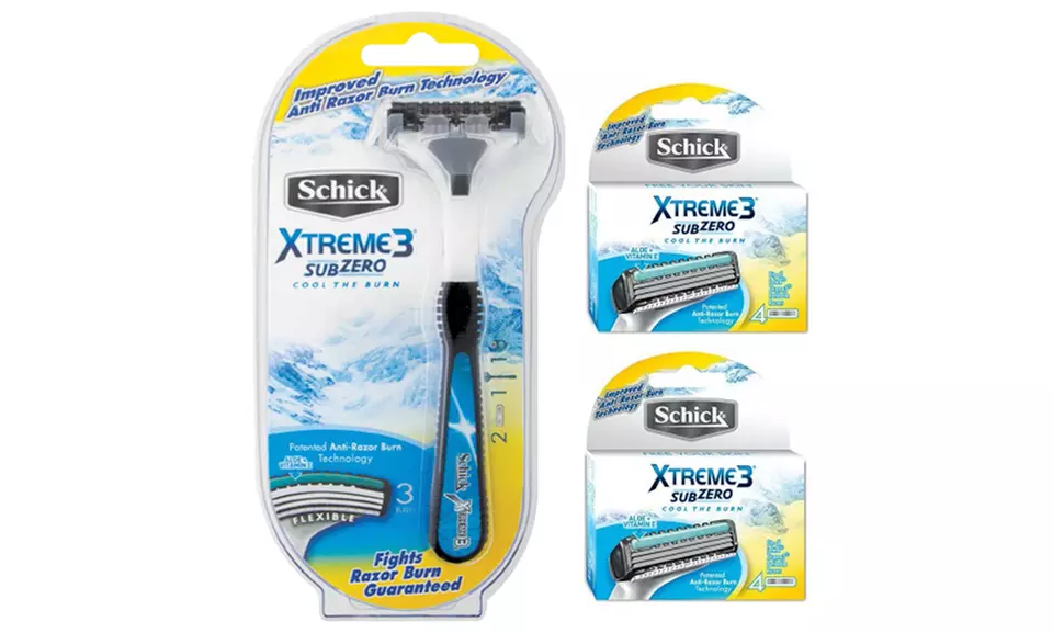Schick Xtreme3 Subzero Razor, Shower Hanger and 9 Refill Blades Kit (11-Piece) - Primary Image