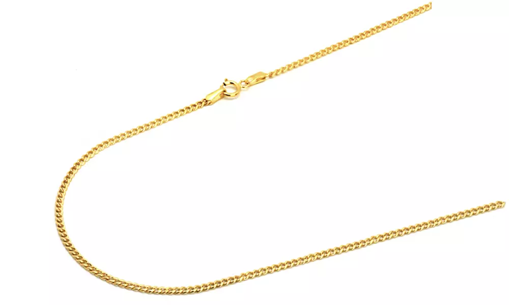14K Gold 2MM Italian Cuban Chain Necklace by Moricci - Primary Image