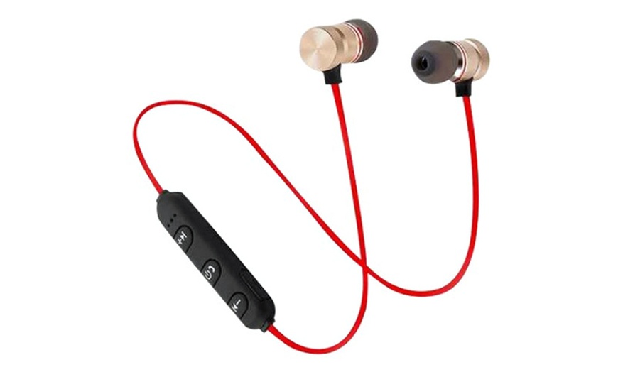 Image 4: Sports Neck-Mounted Bluetooth Wireless Headset