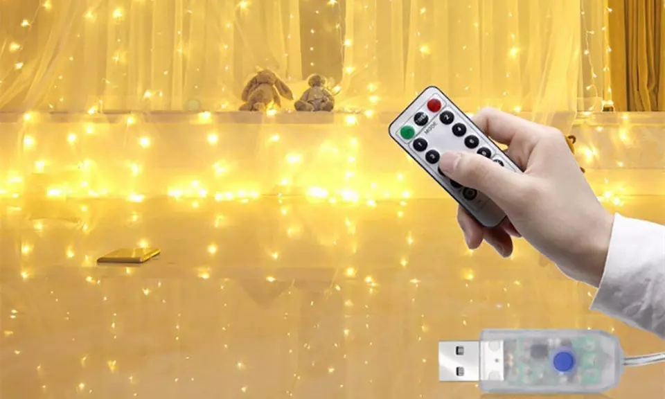 1 ou 2 rideaux LED pour intérieur - Primary Image