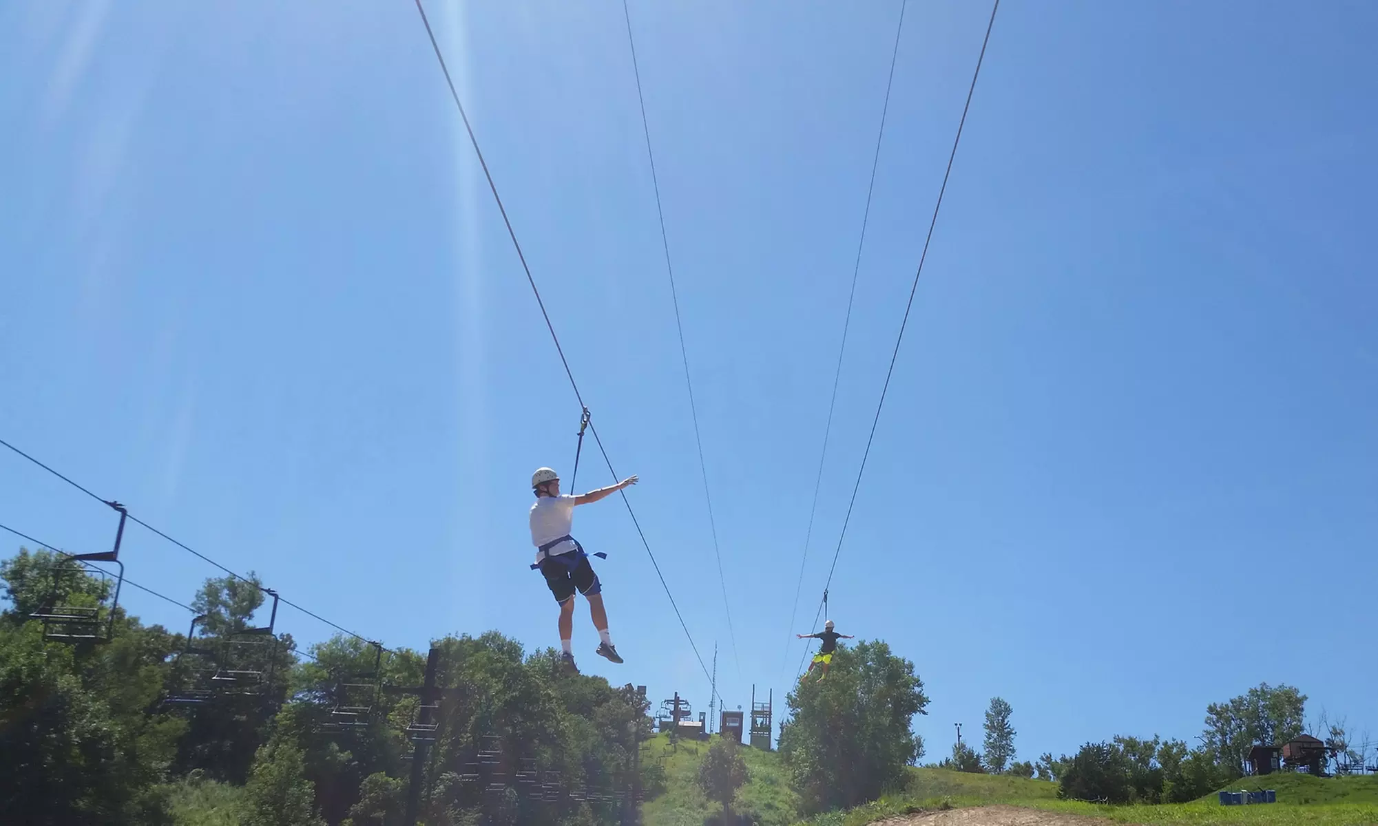 One, Two, Three, Four, Five, or 10-Person Zipline Package at Mt. Crescent Ski Area (Up to 56% Off) - Primary Image