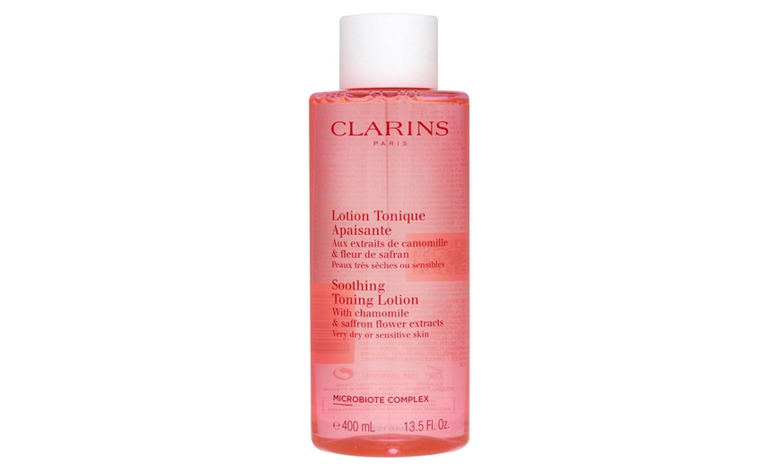 Image 1: Clarins Soothing Toning Lotion 400ml with Chamomile