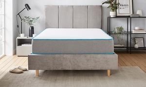 Memory Foam Open Coil Spring Grey Mattress