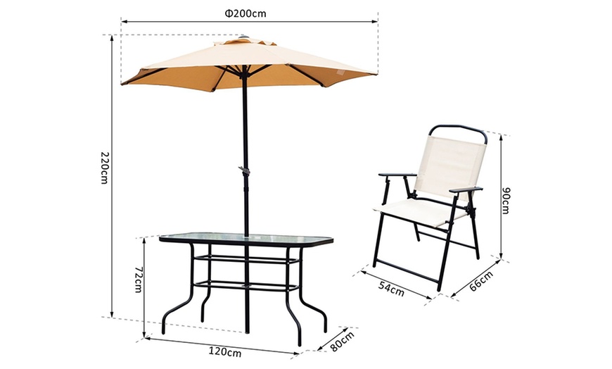 Image 14: Outsunny Outdoor Dining Set