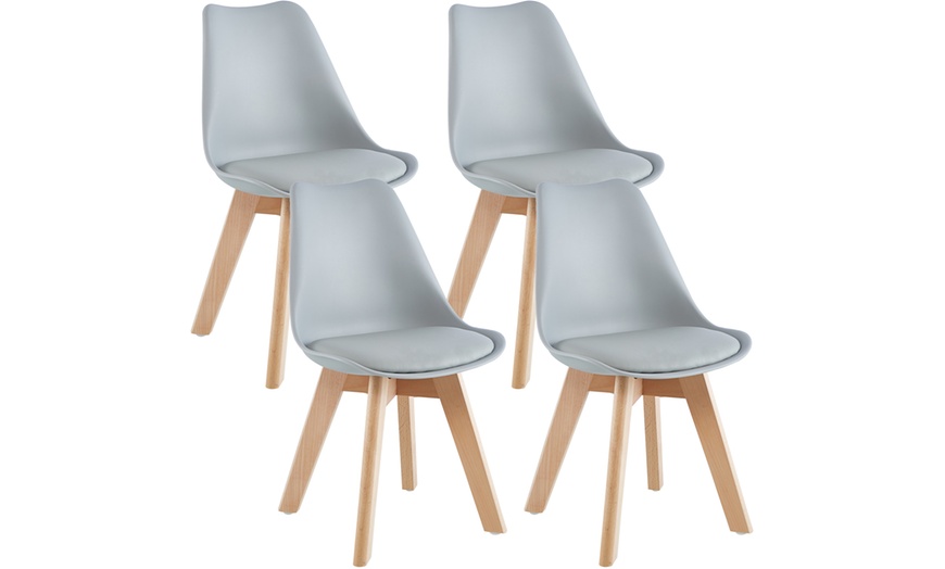 Image 6: Set di 4 sedie stile nordico