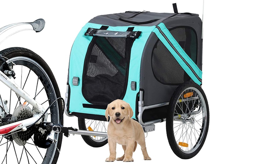 Image 4: PawHut Pet Bicycle Trailer