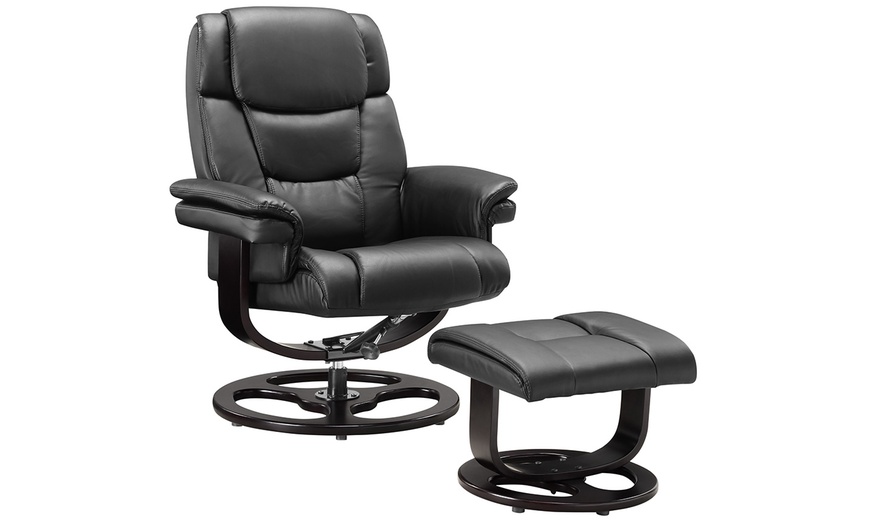 Image 8: Recliner Armchair with Foot Stool