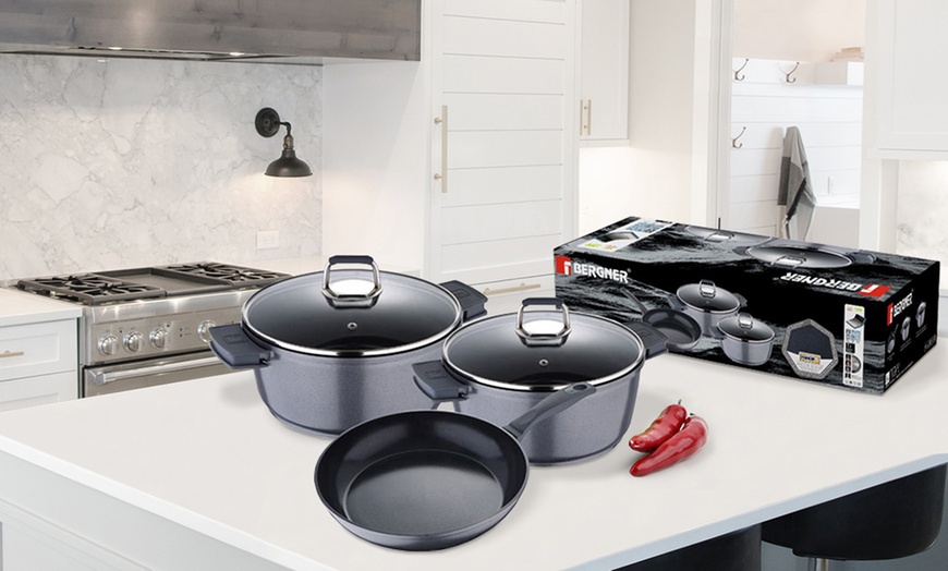 Image 2: Bergner Five-Piece Cookware Set