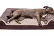 FurHaven Pet Two-Tone Faux Fur and Suede Orthopedic Sofa Dog Bed - Second Medium