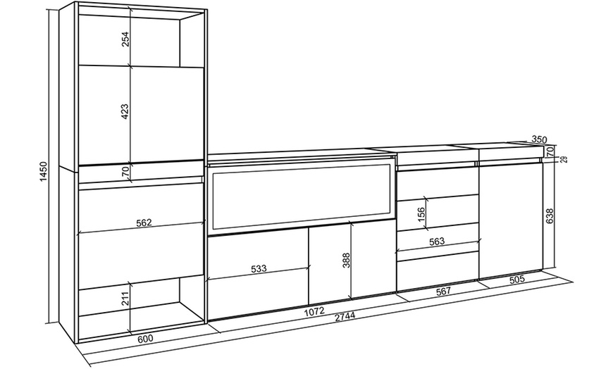 Image 37: Scarpiera, Credenza, Camino elettrico