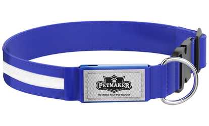 Petmaker Adjustable LED Dog Collar with 3 Modes