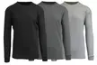 3-Pack Galaxy By Harvic Men's Waffle-Knit Thermal Shirts (S-2XL) - Second Medium