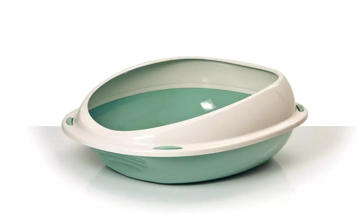 Litière ouverte incurvée pour chats - Second Medium