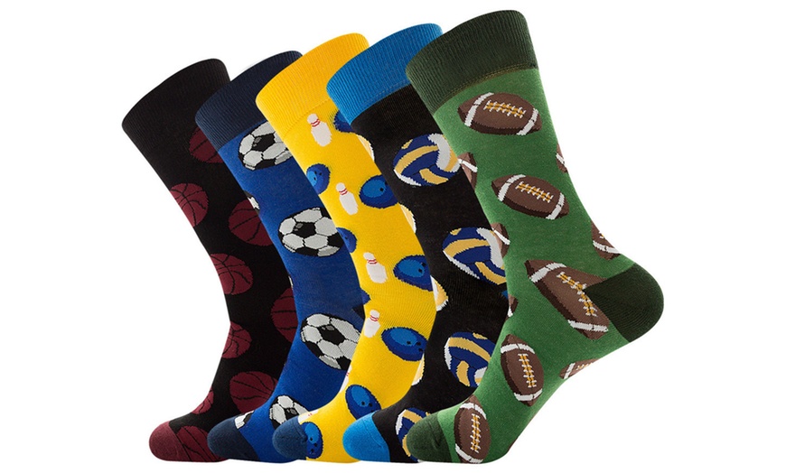 Image 1: 1, 5 ou 10 paires de chaussettes à motifs balles