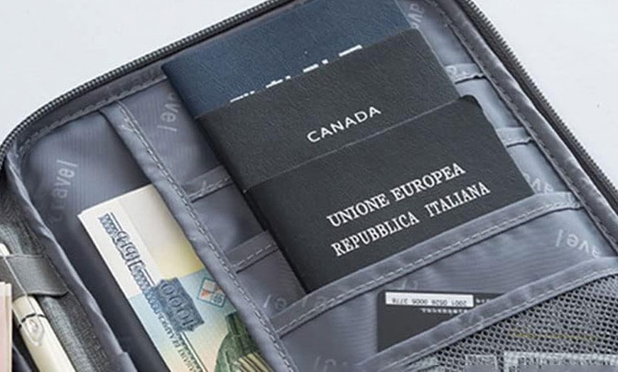 Image 5: 1x oder 2x Organizer für Pass und Reise-Unterlagen