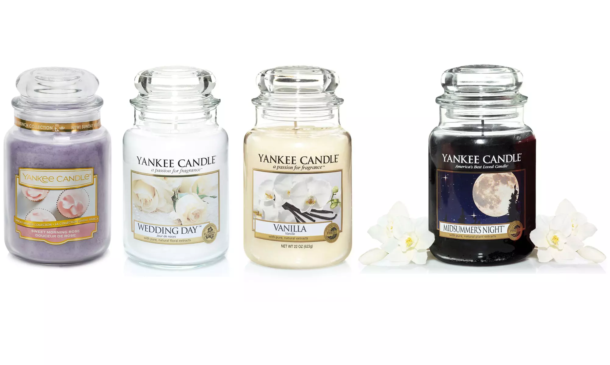 Set de 4 grandes bougies parfumés Yankee Candle - Primary Image
