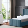 Image 11: Elara Winged Panel Bed in Various Sizes and Colours