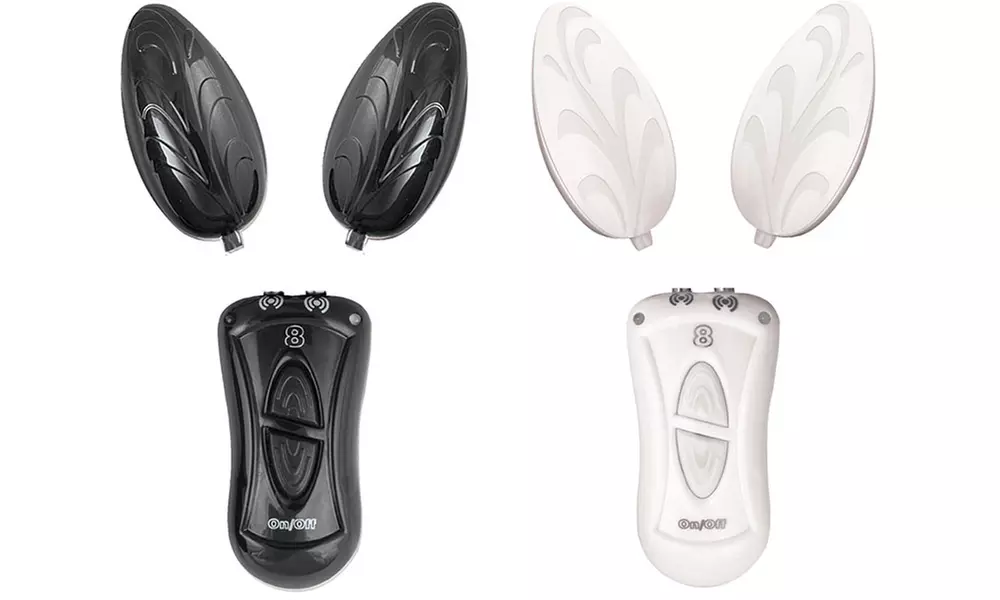Nasstoys Ebony & Ivory Dual Vibrating Eggs - Primary Image