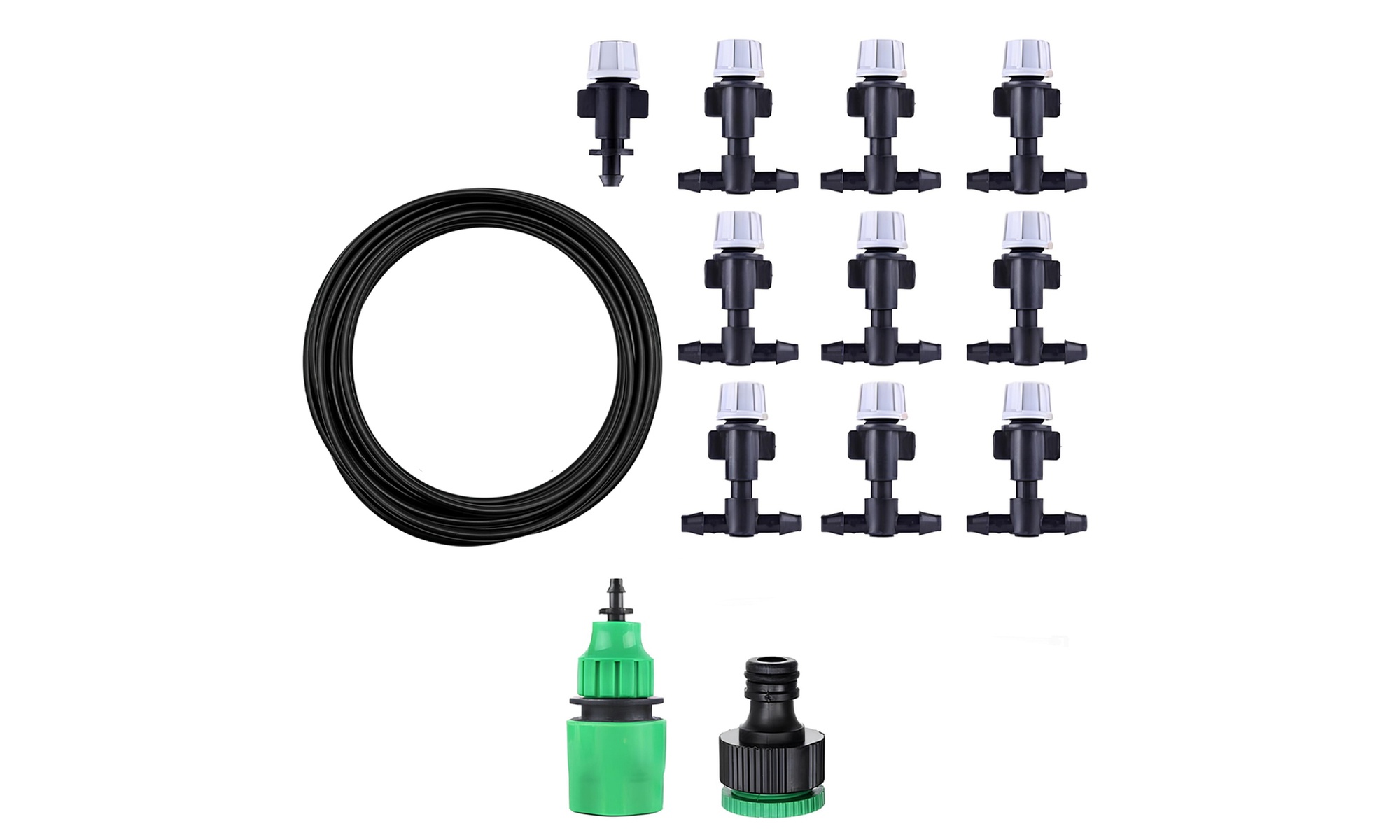 Kit sistema di irrigazione automatica, nebulizzatore acqua per esterni