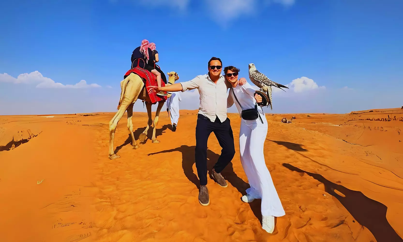 Abu Dhabi Desert Safari w/ Central/Home or Hotel Pickup, Dinner & More
